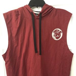 Sleeveless hoodie